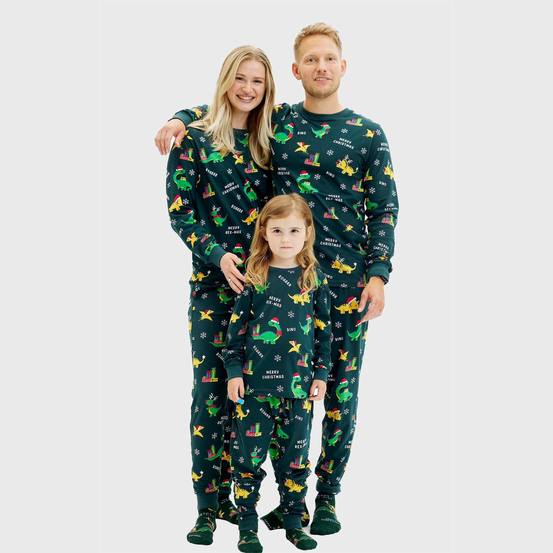 Dino Weihnachtspyjamas - Herren.